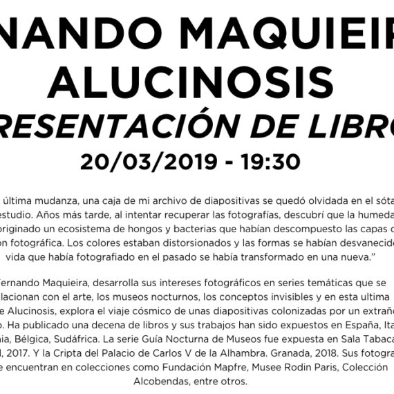 PRESENTACIÓN ALUCINOSIS EN MECÀNIC BARCELONA